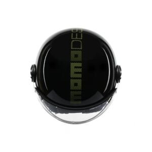 Momo Design FGTR Classic Kask Stripes Black Yellow Fluo