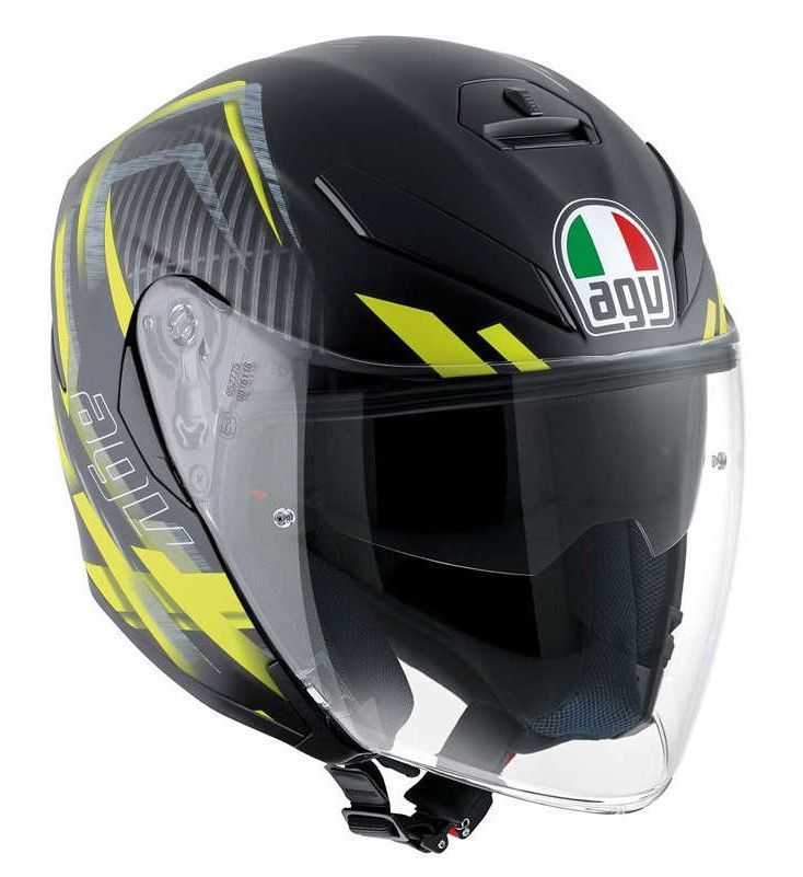 AGV K5 Jet Kask Urban Hunter Mat Sarı