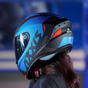 Axxis Draken S Kask Gear E7 Matt Blue