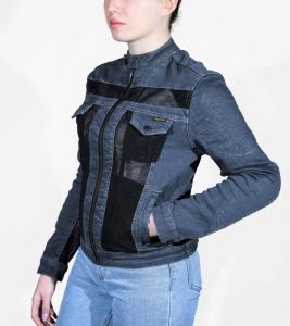 Rider Denim Duman Kadın Ceket
