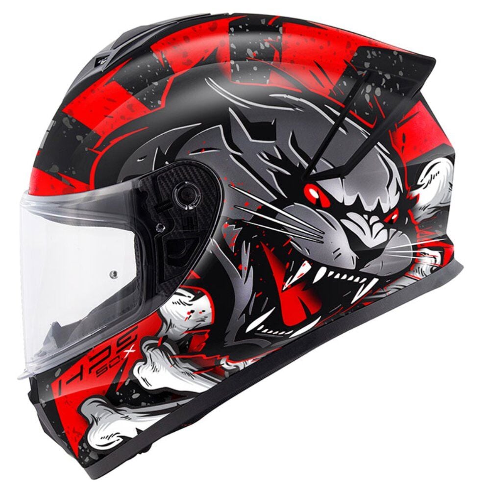 GIVI 50.X Wild Kask Mat Siyah Kırmızı