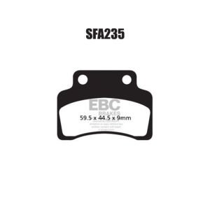 EBC SFA235 Scooter Dısc Padc Set Balck E327