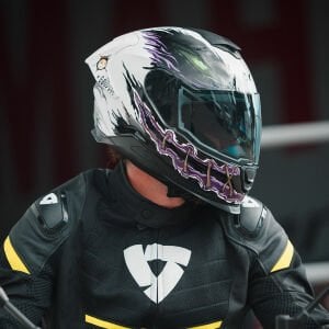 Nexx Y.100R Kask Night Rider Beyaz