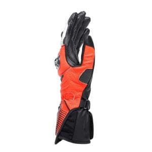 Dainese Carbon 4 Uzun Deri Eldiven Siyah Kırmızı L