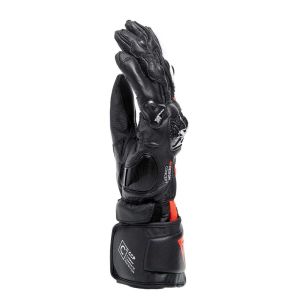 Dainese Carbon 4 Uzun Deri Eldiven Siyah Kırmızı L