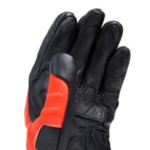 Dainese Carbon 4 Uzun Deri Eldiven Siyah Kırmızı L