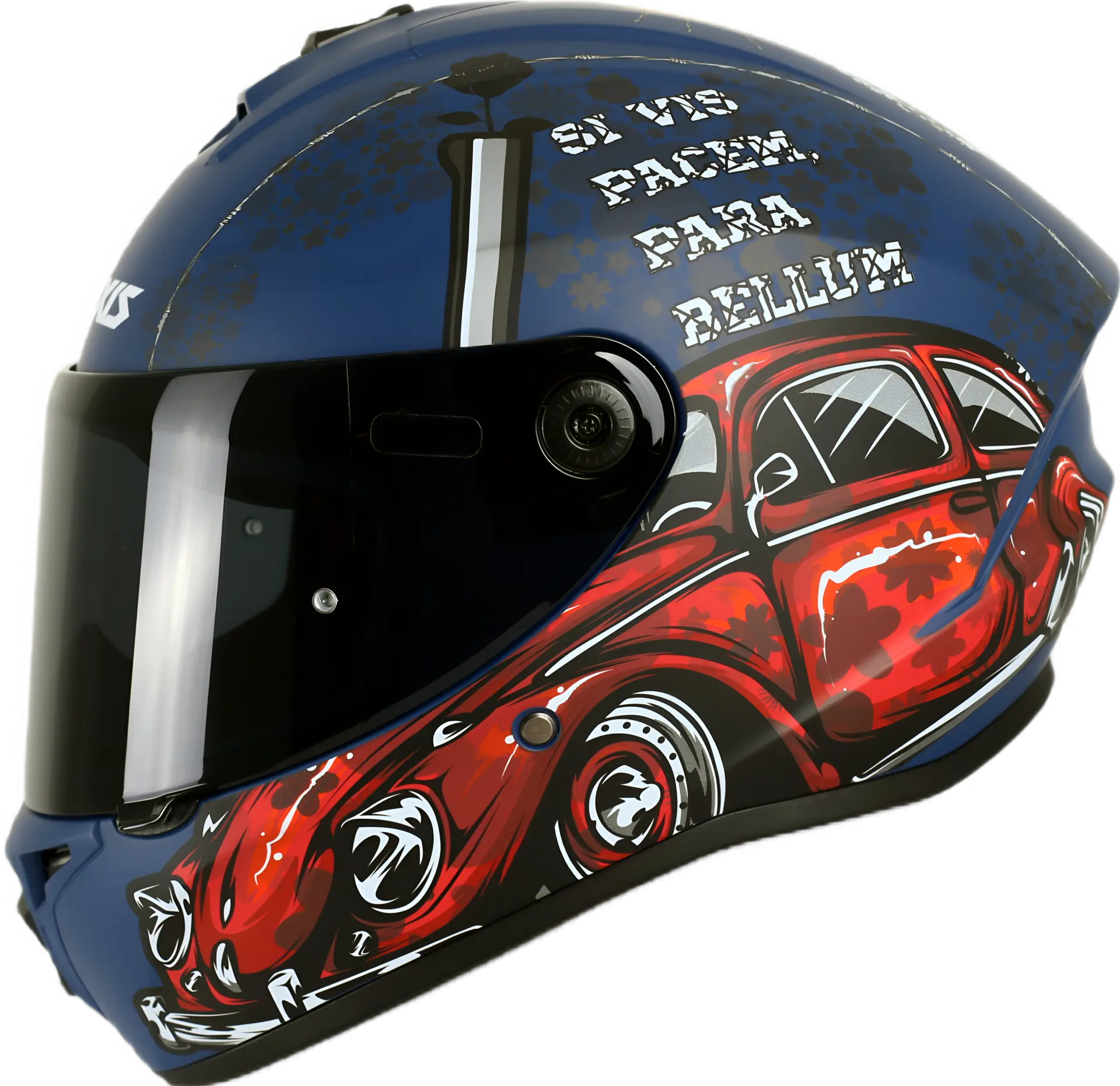 Axxis Draken S Kask Iron Peace C7 Matt Blue