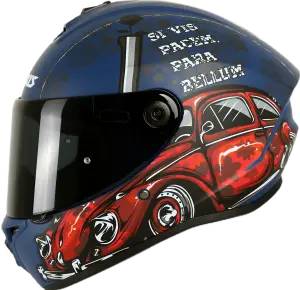 Axxis Draken S Kask Iron Peace C7 Matt Blue