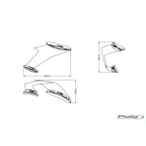 PUIG 20543N KAWASAKI ZX-10R Yan Spoiler