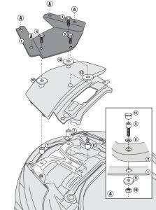 Givi SR3104 Suzuki Burgman 650 - Executive Arka Çanta Demiri