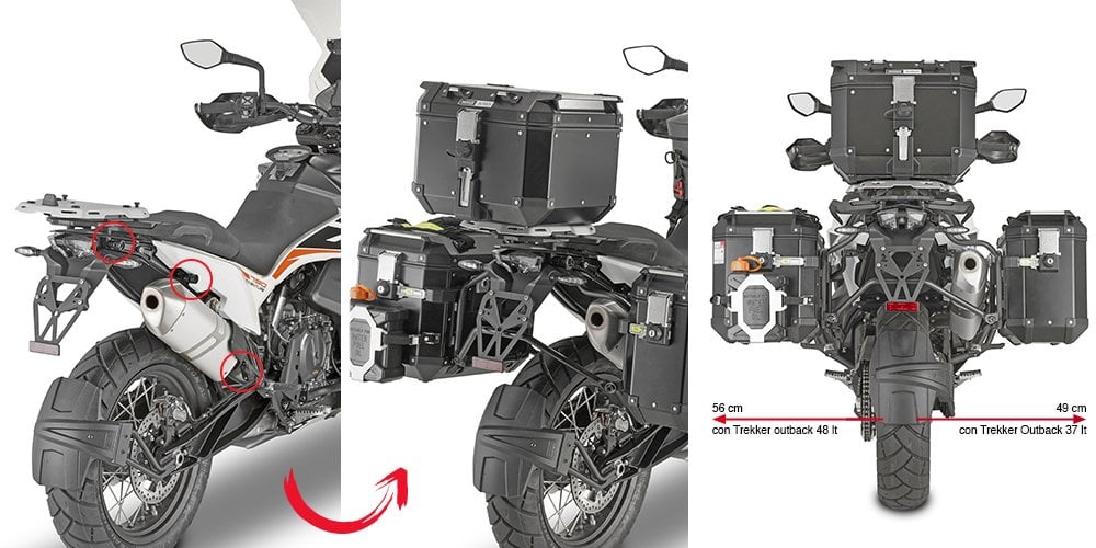 Givi PLOR7710CAM Ktm 790 Adventure Yan Çanta Demiri