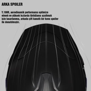 Nexx Y.100R Kask Night Rider Mat Siyah