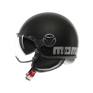 MomoDesign FGTR Evo Kask Matt Black Silver