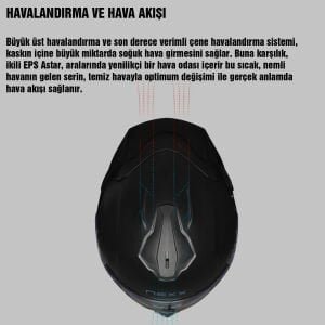 Nexx Y.100R Kask React Mat Siyah Kırmızı