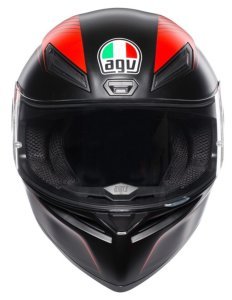 AGV K1 Kask Warm Up Matt Black Red
