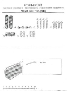 Kappa D2120Kit Yamaha Tricity 125-155 Ön Cam Siperlik Bağ.