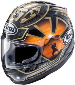 Arai RX-7V Evo Kask Pedrosa Spirit Gold