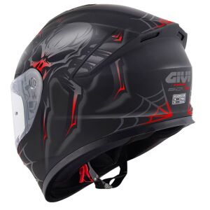 GIVI 50.X Arachno Kask Mat Siyah Kırmızı