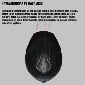 Nexx Y.100R Kask React Mat Siyah Mavi