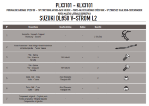 Givi PLX3101 Suzuki Dl 650 V-Strom Yan Çanta Demiri