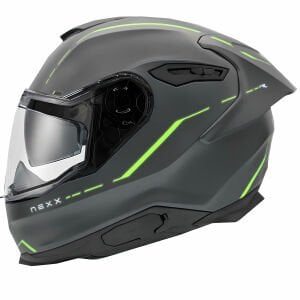 Nexx Y.100R Kask React Mat Gri Yeşil