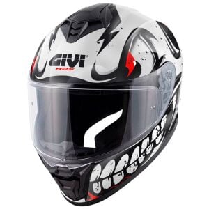 GIVI 50.X Bones Kask Beyaz Kırmızı