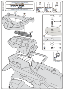 Kappa KR6401 Triumph Tiger 800-800XC-XR Arka Çanta Demiri