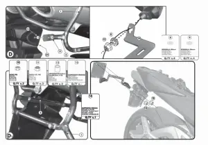 Givi PLX538 Suzuki Gsr 600 (06-11) Yan Çanta Demiri