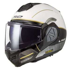 LS2 Advant Iron Beyaz-Siyah-Jeans Kask