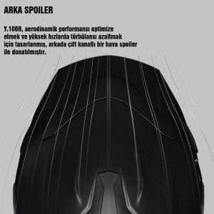 Nexx Y.100R Kask React Mat Siyah Turuncu