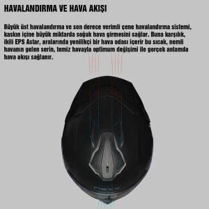 Nexx Y.100R Kask React Mat Siyah Turuncu