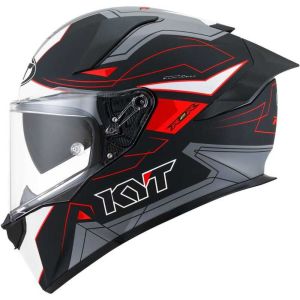 KYT R2R Kask LED Mat Siyah Gri