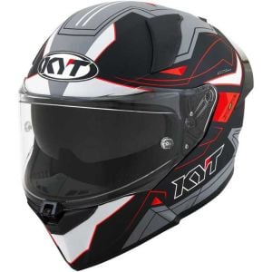 KYT R2R Kask LED Mat Siyah Gri