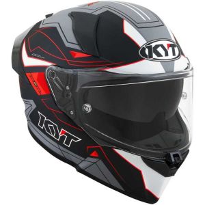 KYT R2R Kask LED Mat Siyah Gri