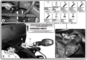 Givi PL447 Kawasaki Versys 650 Yan Çanta Demiri