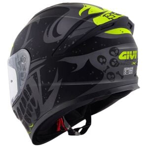 GIVI 50.X Bones Kask Mat Siyah Neon Sarı
