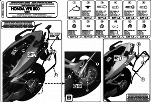 Givi PL166 Honda Vfr 800 Vtec (02-11) Yan Çanta Demiri