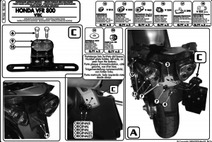 Givi PL166 Honda Vfr 800 Vtec (02-11) Yan Çanta Demiri
