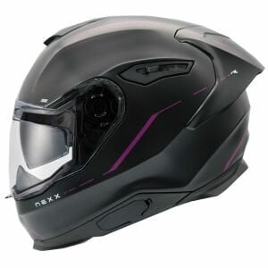 Nexx Y.100R Kask React Mat Siyah Mor