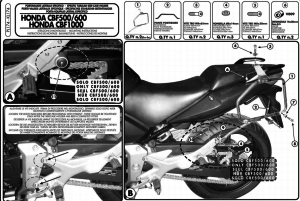 Givi PL174 Honda CBF 500-600-1000 Yan Çanta Demiri
