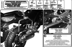 Givi PL174 Honda CBF 500-600-1000 Yan Çanta Demiri