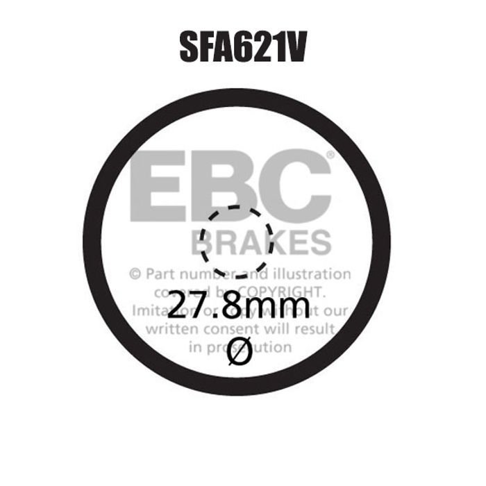 EBC SFA621V El Fren Balatas T-MAx 500/530