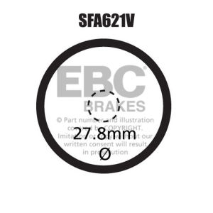 EBC SFA621V El Fren Balatas T-MAx 500/530