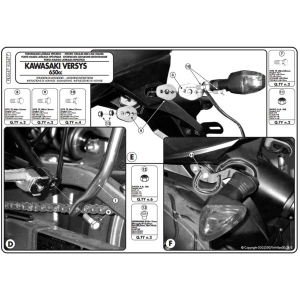 Givi PLX447 Kawasaki Versys 650 (06-09) Yan Çanta Demiri