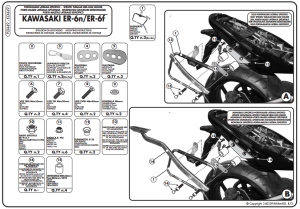 Givi PLX449 Kawasaki Er-6N - Er-6F 650 Yan Çanta Demiri