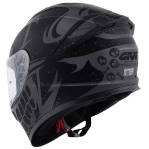 GIVI 50.X Bones Kask Mat Siyah Gri
