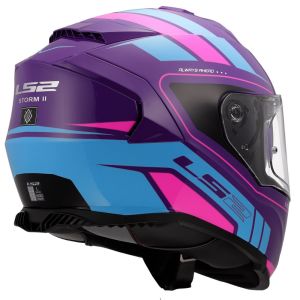 LS2 Storm 2 Fıst Mor Mavi Kask