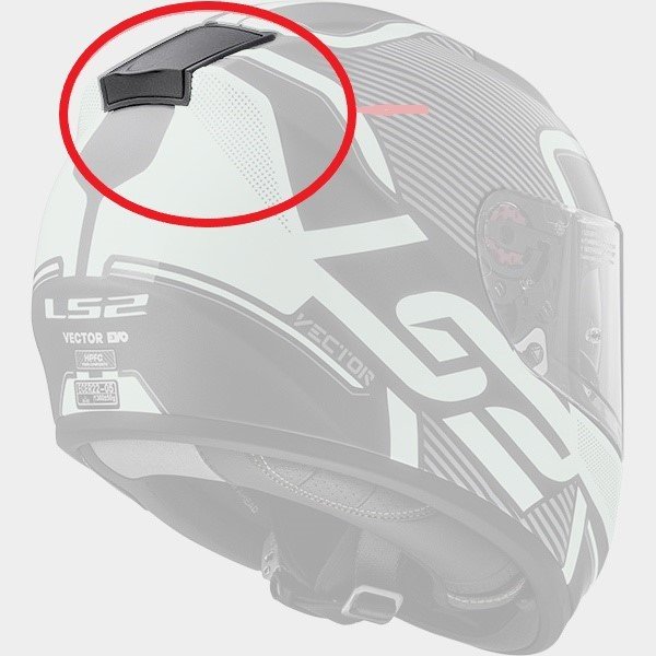 LS2 FF397 Arka Havalandırma Mat Siyah