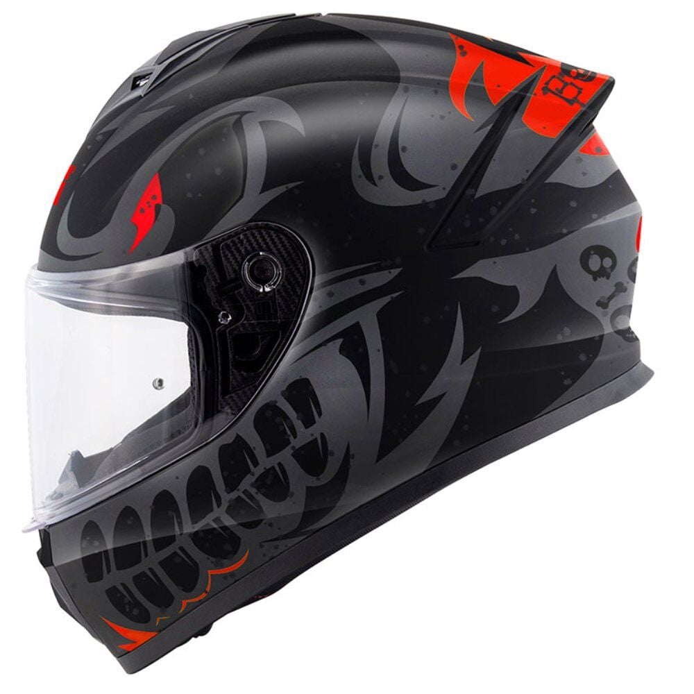 GIVI 50.X Bones Kask Mat Siyah Kırmızı