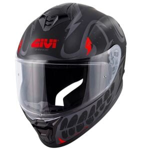GIVI 50.X Bones Kask Mat Siyah Kırmızı